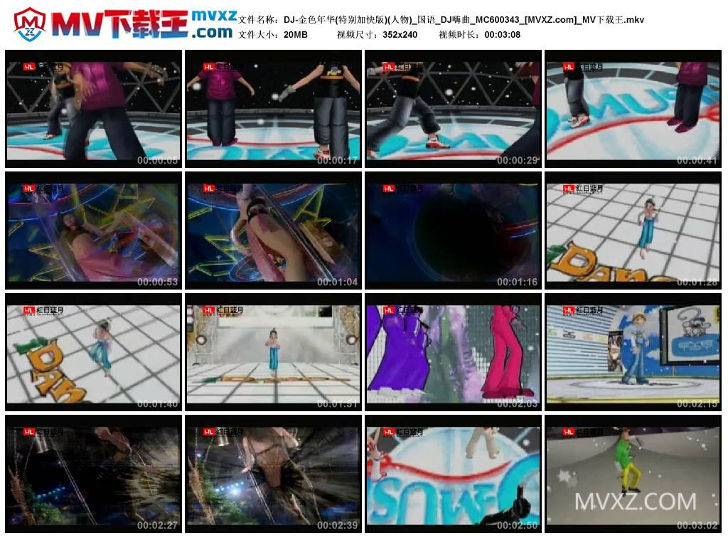 DJ-金色年华(特别加快版)(人物)_国语_DJ嗨曲_MC600343